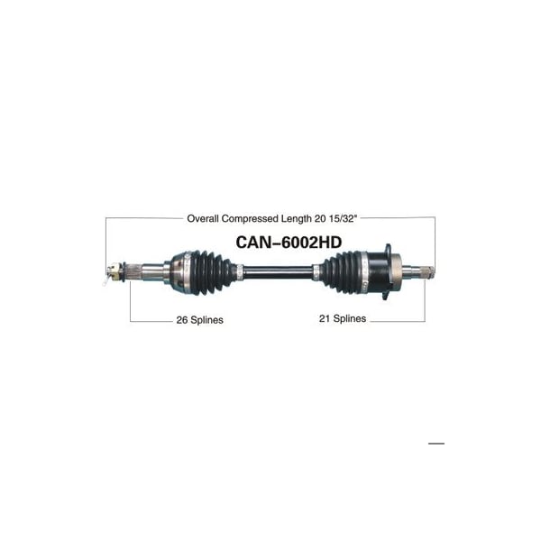 Wide Open Heavy Duty CV Axle for CAN AM HD FRONT LEFT OUTLANDER/RENEGADE CAN-6002HD - main